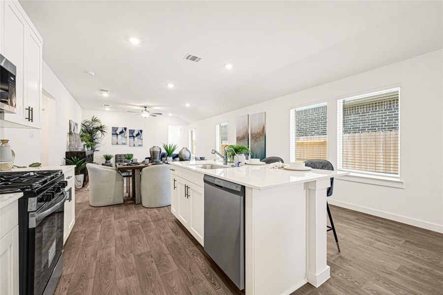 Furnished interior view inside a new home in Tamarron, Fulshear (Image 5).
