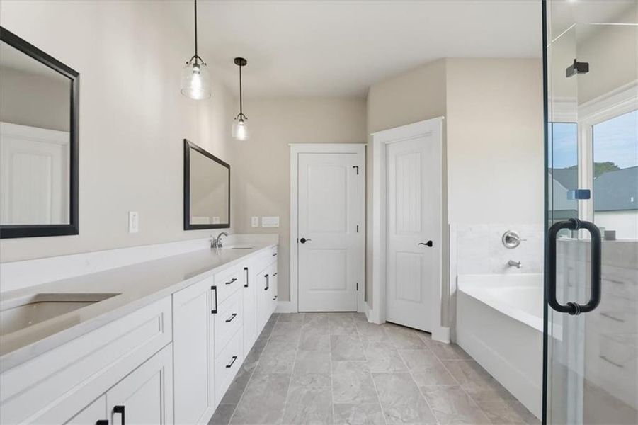 Furnished interior view inside a new home in , Monroe (Image 15). Furnished interior view inside a new home in , Monroe (Image 15).