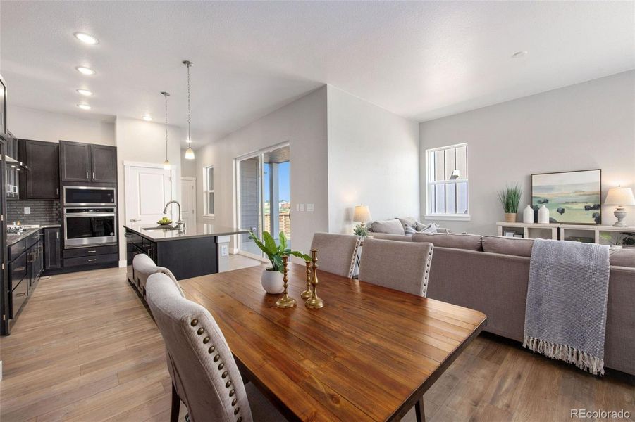 Furnished interior view inside a new home in Trailside on Harmony, Timnath (Image 18).
