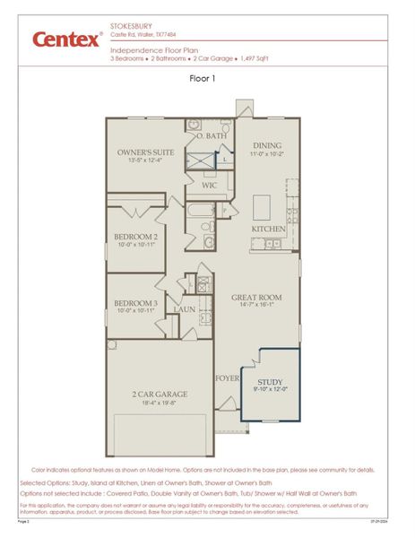 2D floor plan layout of this home in Stokesbury, Waller, TX (Image 2). 2D floor plan layout of this home in Stokesbury, Waller, TX (Image 2).