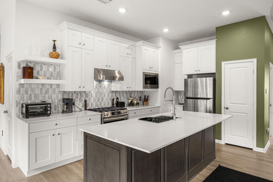 Furnished interior view inside a new home in Artavia: Avante Collection, Conroe (Image 10).