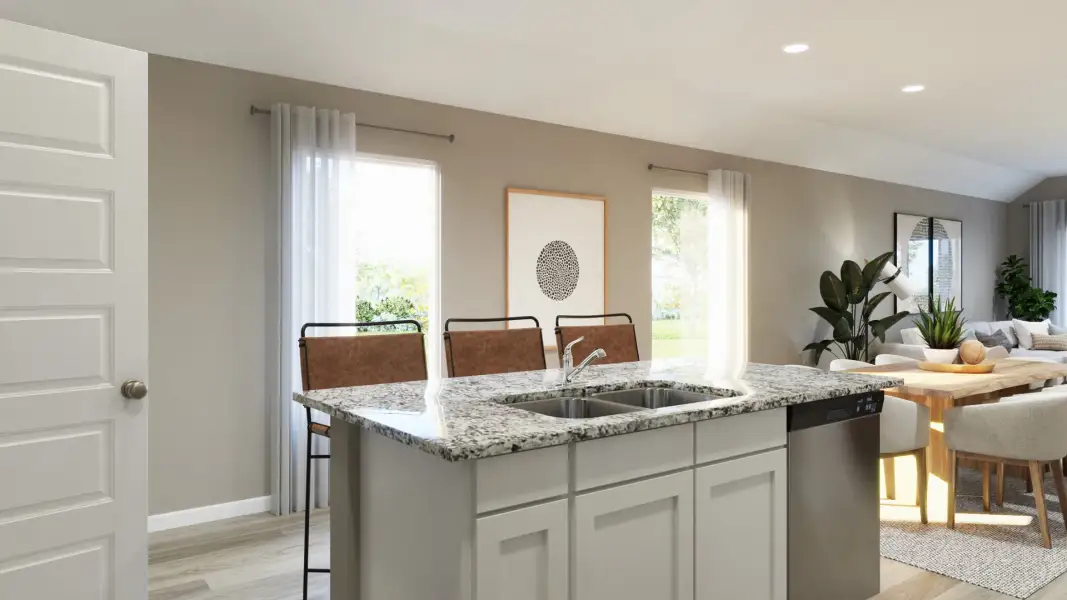 Representative furnished interior of a home built from the The Silverleaf by Legend Homes in Ridgeland Hills, Willis (Image 5).