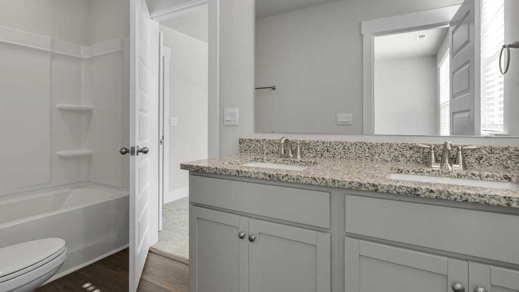 Furnished interior view inside a new home in The Palms at Indigo Preserve Townhomes, Leland (Image 10). Furnished interior view inside a new home in The Palms at Indigo Preserve Townhomes, Leland (Image 10).