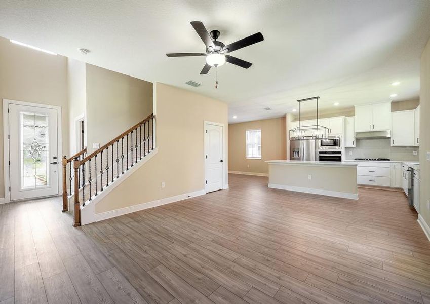 A spacious open concept first floor.