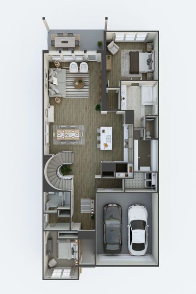 2D floor plan layout for the Whimbrel by Tri Pointe Homes in Clopton Farms, Montgomery, TX (Image 4). 2D floor plan layout for the Whimbrel by Tri Pointe Homes in Clopton Farms, Montgomery, TX (Image 4).
