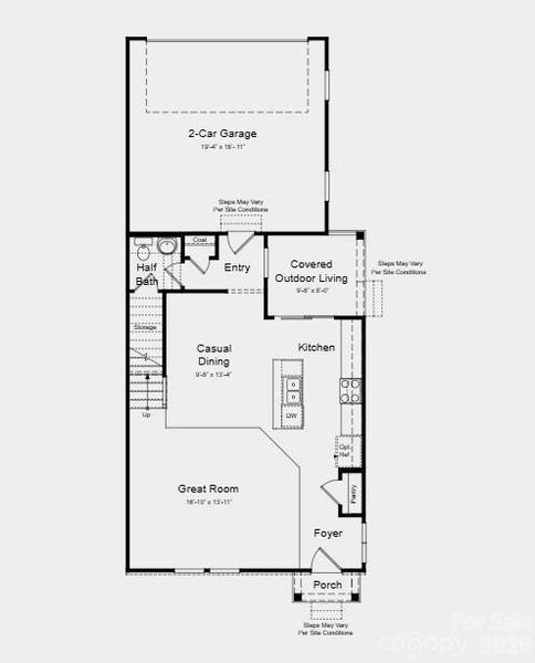 First Floor Plan - Additional Highlights Include: a study in place of a loft