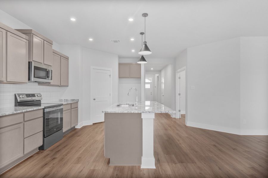 Furnished interior view inside a new home in Three Creeks, Belton (Image 4).
