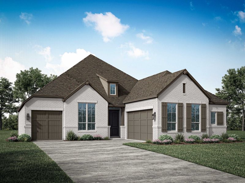 Representative exterior photo of a completed home built from the 234 by Highland Homes in Quail Hollow, Rockwall, TX (Image 25).