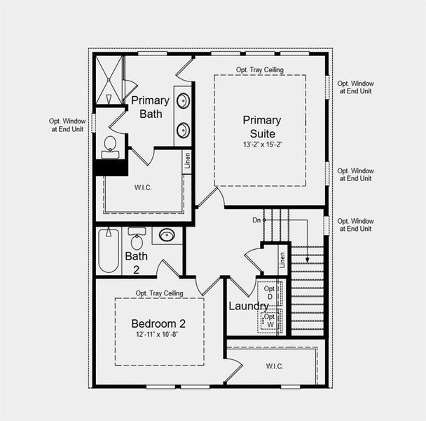 2D floor plan layout of this home in Chandler Run, Tucker, GA (Image 4).