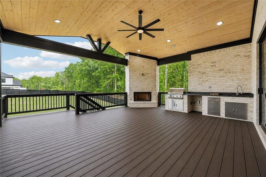 Exterior details and patio area of a home in , Buford (Image 3).