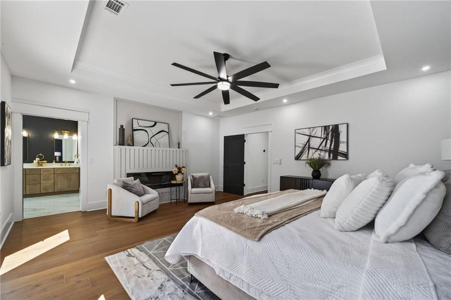 Furnished interior view inside a new home in , Hoschton (Image 39).
