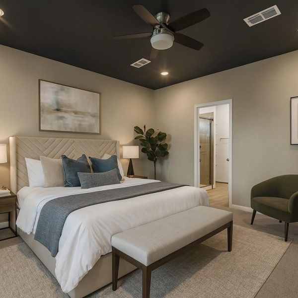 AI staged moody vibe primary suite AI staged moody vibe primary suite