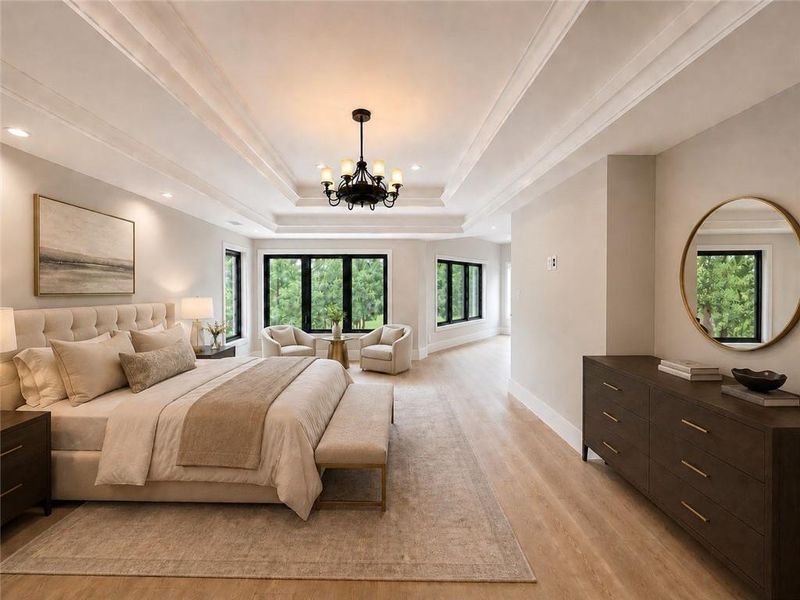 Furnished interior view inside a new home in , Alpharetta (Image 8).
