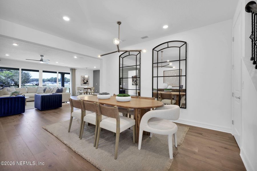 Furnished interior view inside a new home in , Jacksonville (Image 12).