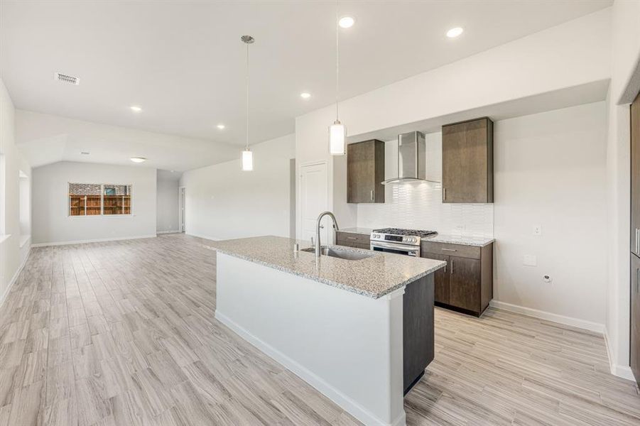 Furnished interior view inside a new home in Bear Creek Elements, Lavon (Image 6).