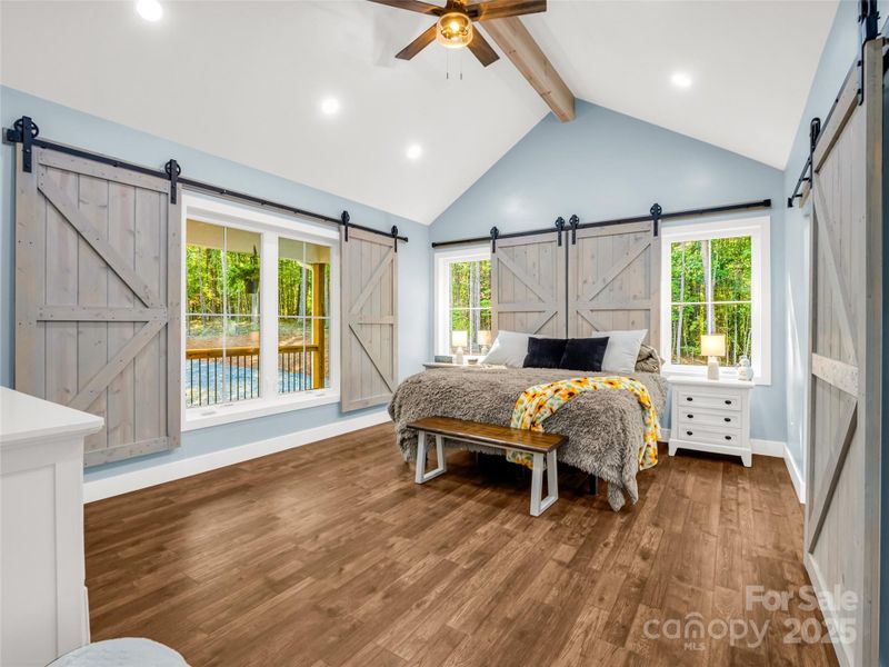 Furnished interior view inside a new home in , Mill Spring (Image 9).