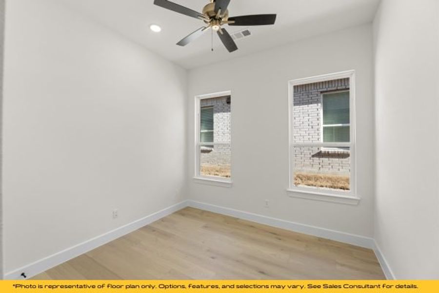 Representative unfurnished interior of a home built from the The Cayman by Stonefield Homes in The Highlands, Rockwall (Image 100).