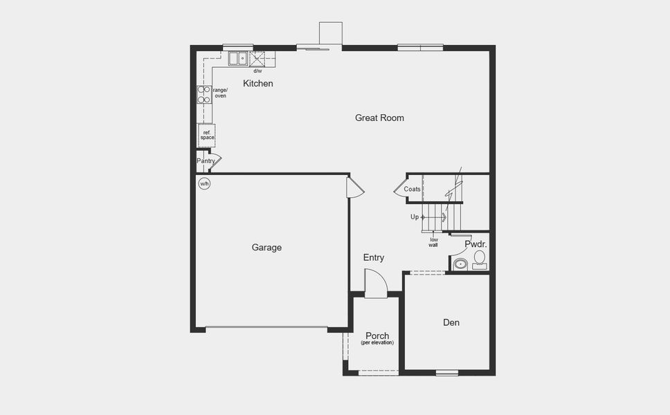 2D floor plan layout for the Plan 2566 by KB Home in Chelsea Square, Eustis, FL (Image 3).