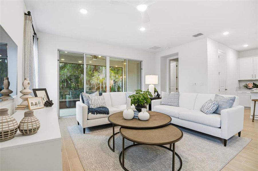 Furnished interior view inside a new home in Seasons at Scenic Terrace, Lake Hamilton (Image 4).
