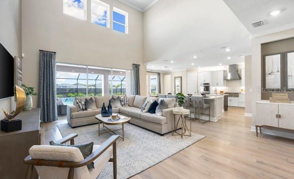 Furnished interior view inside a new home in Victoria Lakes, Odessa (Image 7). Furnished interior view inside a new home in Victoria Lakes, Odessa (Image 7).