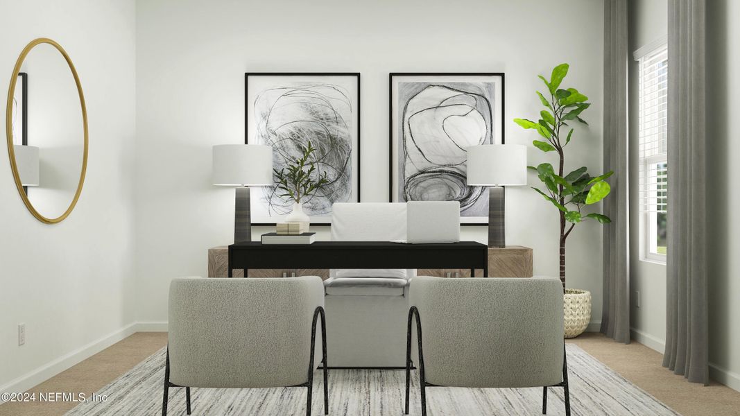 Furnished interior view inside a new home in Silver Falls Single Family at SilverLeaf, St. Augustine (Image 15).