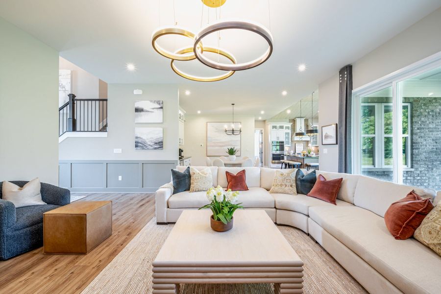 Representative furnished interior of a home built from the Beckett by Fischer Homes in Veranda Manor, Canton (Image 16).
