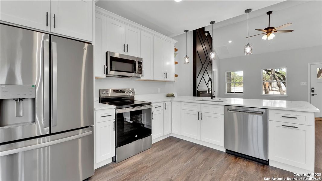 Furnished interior view inside a new home in , Bandera (Image 7). Furnished interior view inside a new home in , Bandera (Image 7).