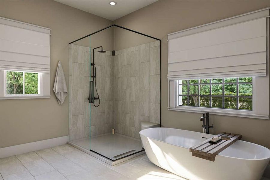 Furnished interior view inside a new home in Parallel Pastures, Poolville (Image 33).