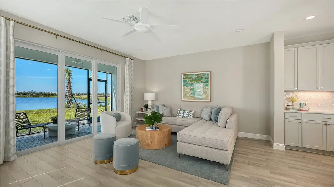 Furnished interior view inside a new home in SkySail, Naples (Image 7). Furnished interior view inside a new home in SkySail, Naples (Image 7).