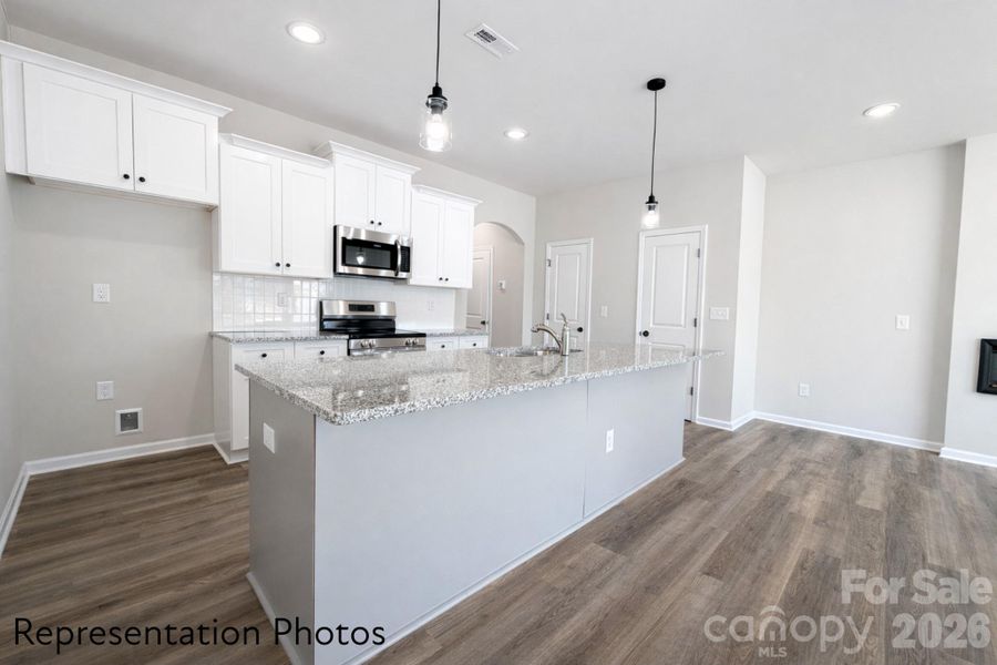 Furnished interior view inside a new home in , Charlotte (Image 9).