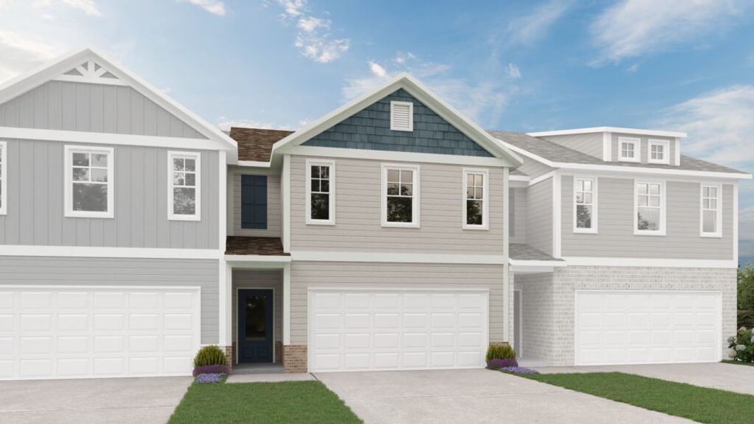 Representative exterior photo of a completed home built from the The Waldorf by Direct Residential Communities in Creekside Village Phase II, Lithonia, GA (Image 6). Representative exterior photo of a completed home built from the The Waldorf by Direct Residential Communities in Creekside Village Phase II, Lithonia, GA (Image 6).