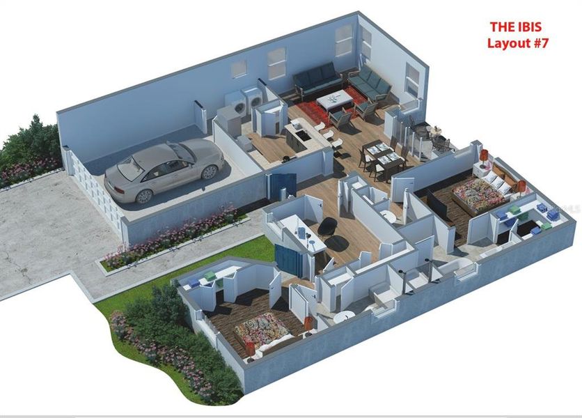 2D floor plan layout of this home in , Lakeland, FL (Image 3).