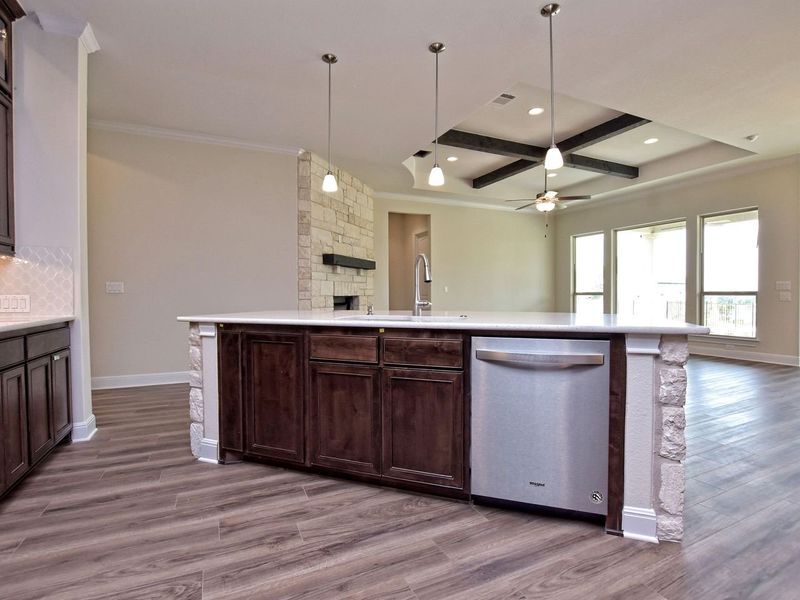 Representative furnished interior of a home built from the Siena II by Giddens Homes in Clearwater Ranch, Liberty Hill (Image 103).