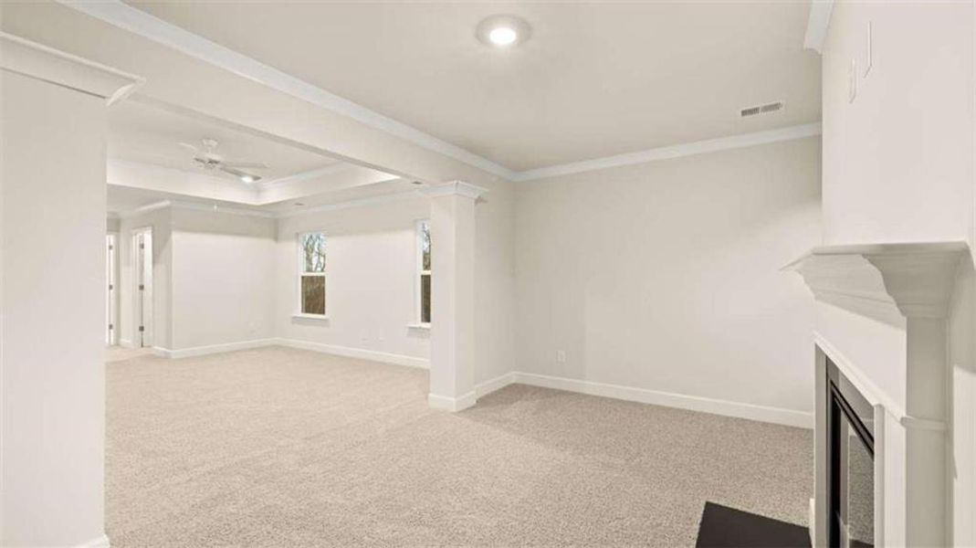 Spacious, unfurnished interior of a new home in Heritage Pointe, Senoia (Image 21). Spacious, unfurnished interior of a new home in Heritage Pointe, Senoia (Image 21).