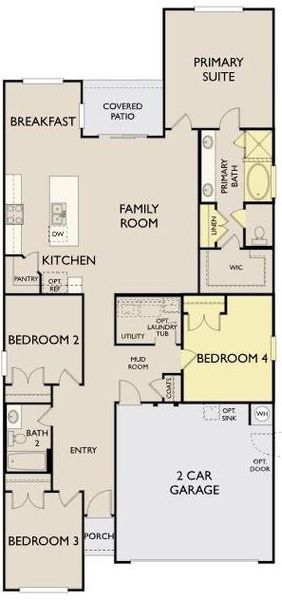 2D floor plan layout of this home in Rolling Glen, Hutto, TX (Image 2). 2D floor plan layout of this home in Rolling Glen, Hutto, TX (Image 2).