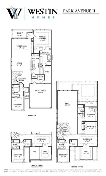 2D floor plan layout of this home in Cross Creek West, Fulshear, TX (Image 3).