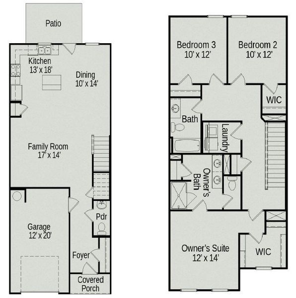 2D floor plan layout of this home in Ironhorse, Dickson, TN (Image 4). 2D floor plan layout of this home in Ironhorse, Dickson, TN (Image 4).