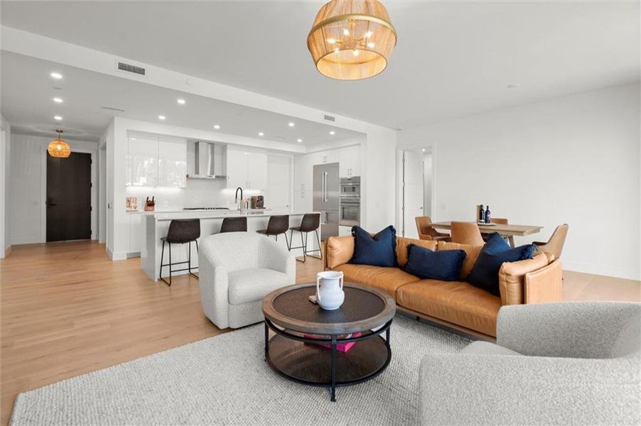 Furnished interior view inside a new home in The Dillon Buckhead, Atlanta (Image 17).