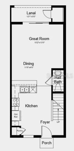 2D floor plan layout of this home in The Towns at Firethorn, Parrish, FL (Image 1). 2D floor plan layout of this home in The Towns at Firethorn, Parrish, FL (Image 1).