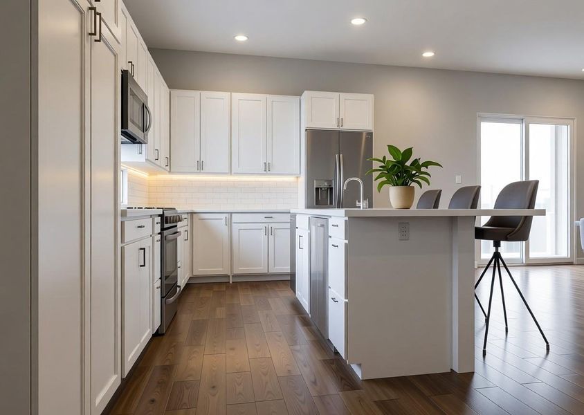 1921 West St - 1st floor rendering, selections will vary and subject to change