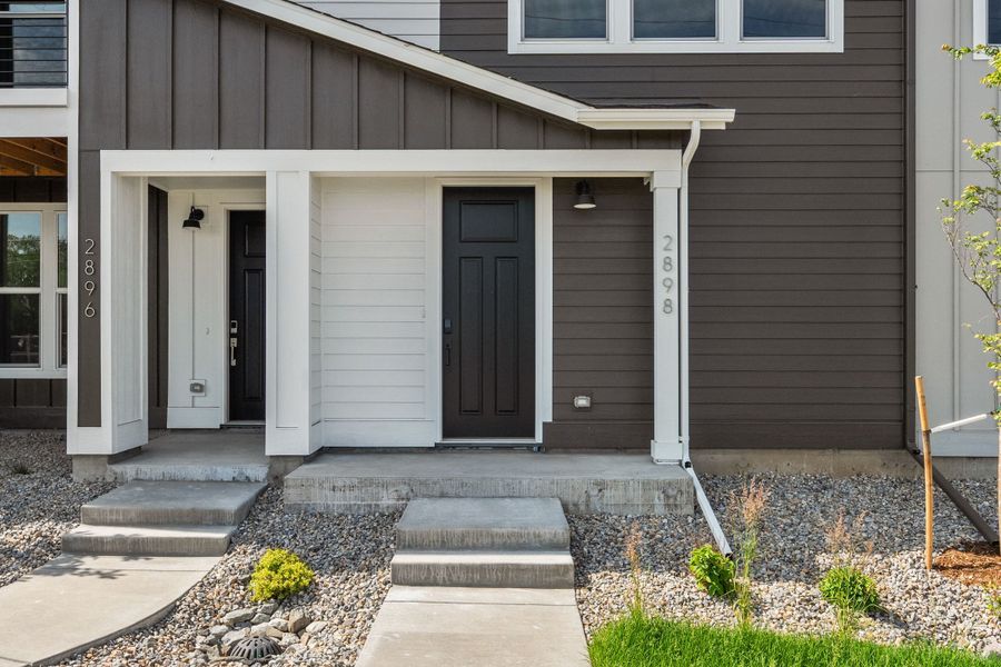 Exterior details and patio area of a home in Berkeley Villas, Denver (Image 3).