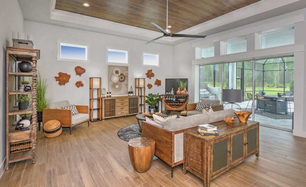 Furnished interior view inside a new home in Plantation Bay, Ormond Beach (Image 17).