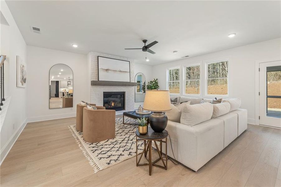 Furnished interior view inside a new home in Autumn Brook, Canton (Image 13).