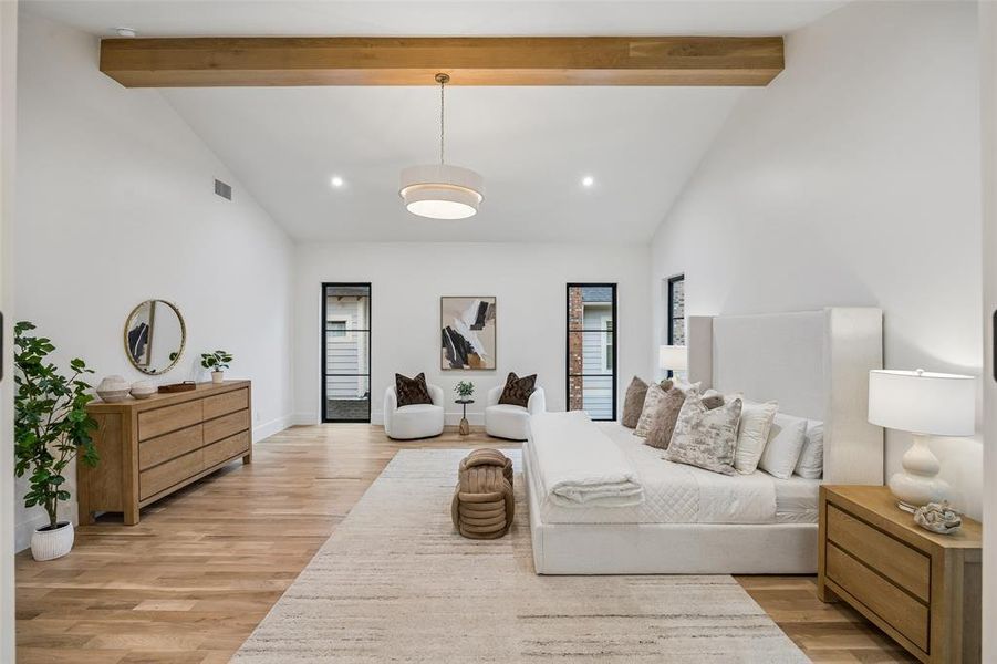 Furnished interior view inside a new home in , Dallas (Image 33).