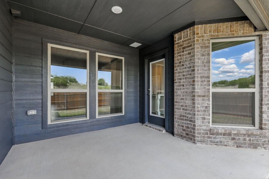 Representative exterior details of a home built from the McKinley I by Cheldan Homes in Terra Vista, Springtown (Image 3).