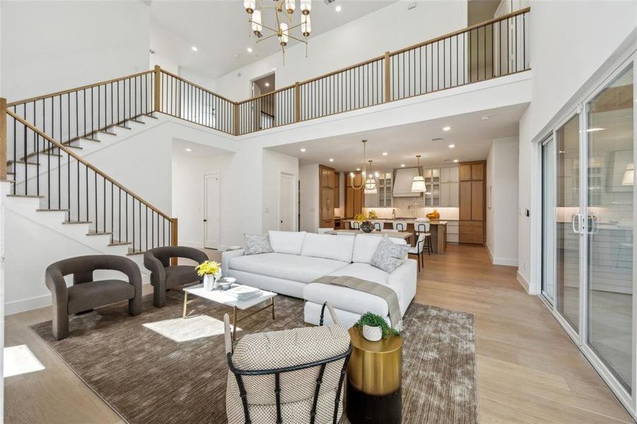 Furnished interior view inside a new home in , Dallas (Image 18).