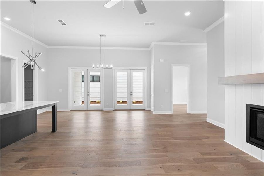 Spacious, unfurnished interior of a new home in Promenade at Sawnee Village, Cumming (Image 12).