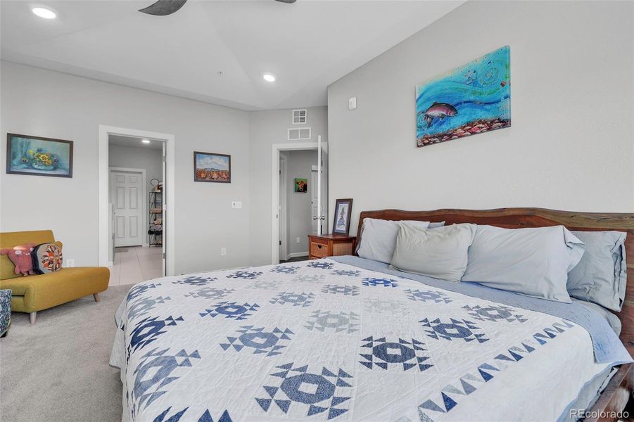 Primary Bed to 5 Piece Luxury Bath and Walk-in Closet