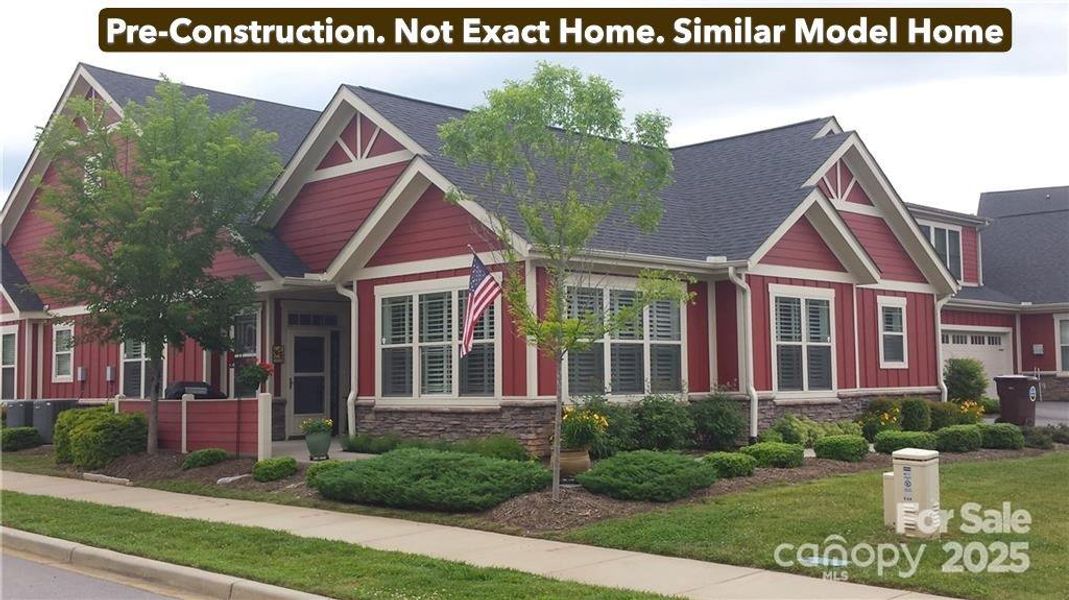 Front exterior of a new home in , Candler, NC, highlighting curb appeal (Image 1). Front exterior of a new home in , Candler, NC, highlighting curb appeal (Image 1).
