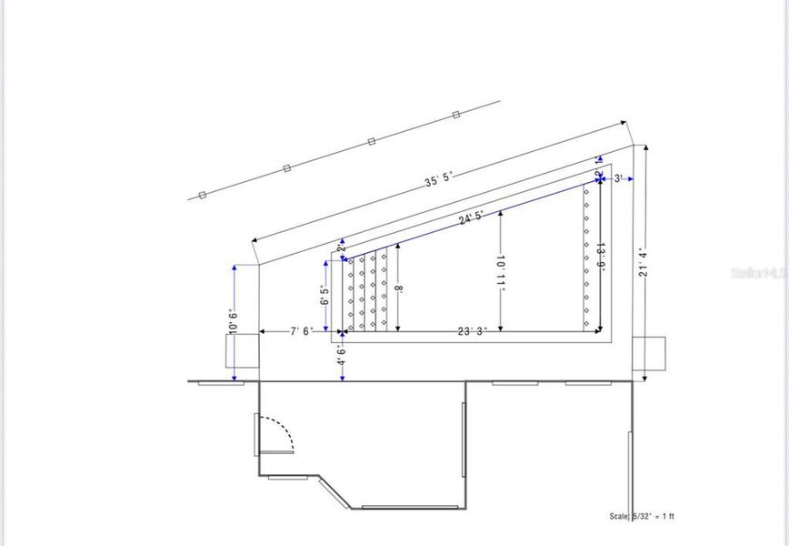 2D floor plan layout of this home in , New Smyrna Beach, FL (Image 5).